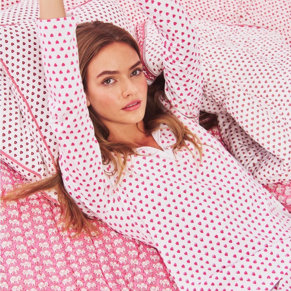 Roller Rabbit Pink Hearts Pajama